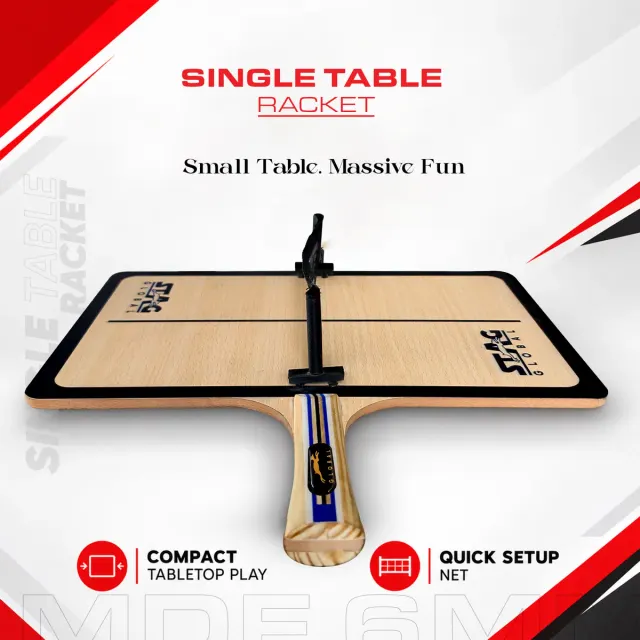 Single Table Tennis Trainer Racket – Stag