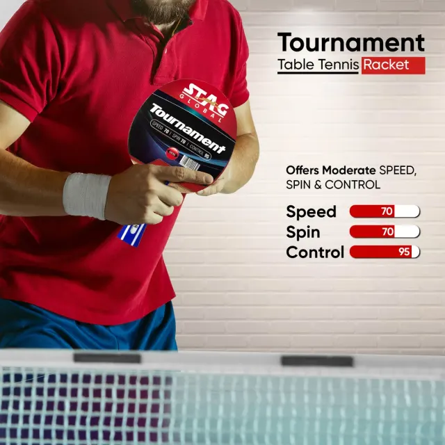Tournament Table Tennis Racket – Stag